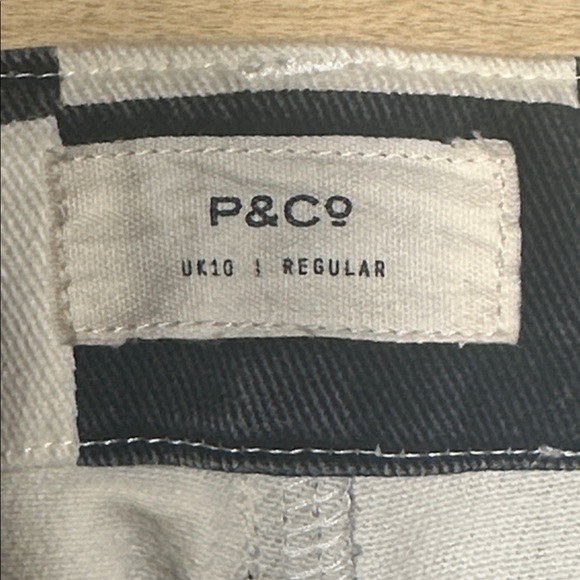 P & CO Service Fatigue Pants Black Checkerboard UK Sz 10/US Sz 6 - Picture 7 of 13